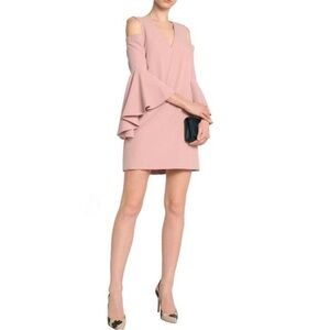 Milly Blush Cold Shoulder Long Sleeve Dress